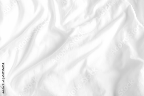 Close up of bedding sheets with copy space.