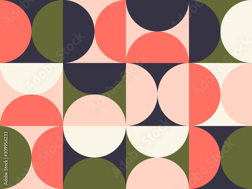 Bright Colored Circular Pattern Design