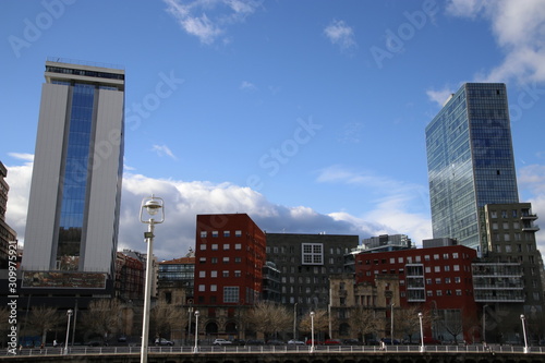 Architecture in the downtown of Bilbao