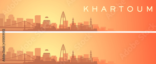 Khartoum Beautiful Skyline Scenery Banner
