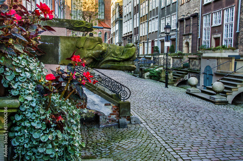 Architecture of Mariacka street in Gdansk is one of the most notable tourist attractions in Gdansk. Poland