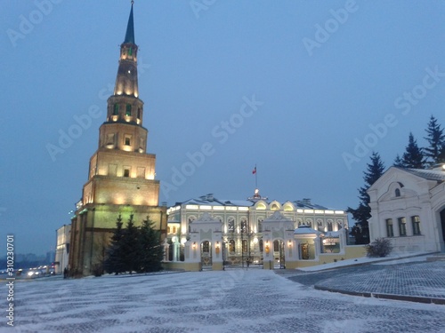 kazan kremlin in winter