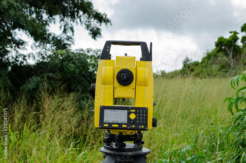 Front View Of Theodolite 