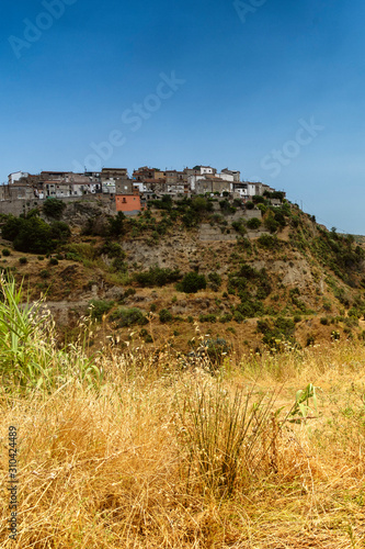 Summer landscape in Calabria, Italy, near Tarsia