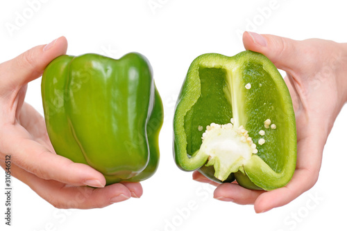 Green pepper. 