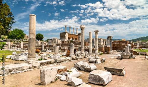 Ruins of the St. John Basilica at Ephesus in Turkey