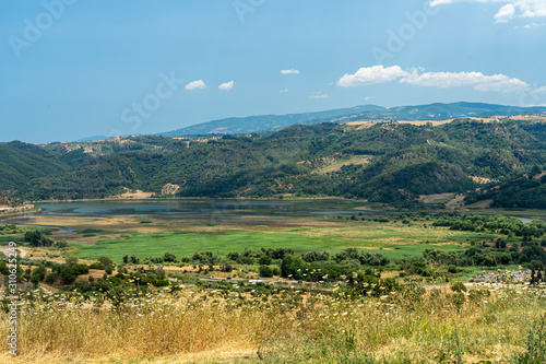 Summer landscape in Calabria, Italy, near Tarsia