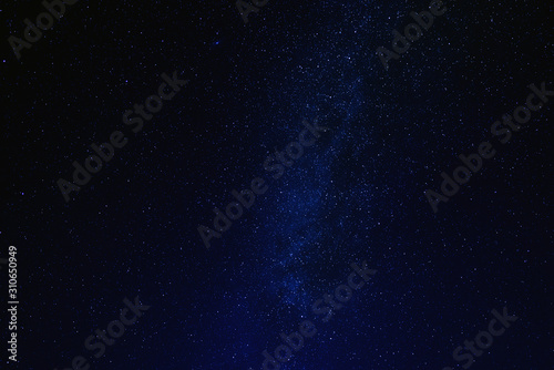 Dark starry sky with many stars, universe background