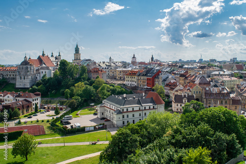 Panoramic view of Lublin Old Town, Poland