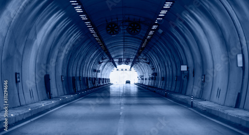 Long grey tunnel 