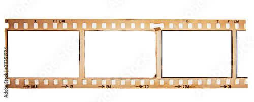 Panorama of (35 mm.)Old film frame.With white space.film camera.