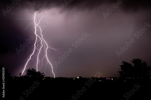 three strikes of lightning in one area