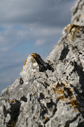 climber on the rock