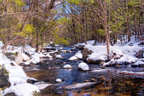 Winter stream at Enders falls State Park