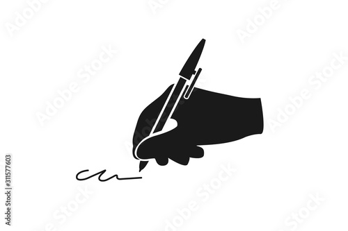 Modern writing icon vector