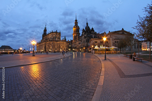 Hofkirche und Residenzshloss in Dresden