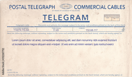 Vintage telegraph