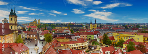 Eger city panorama