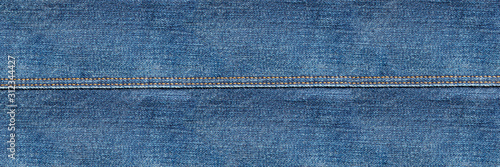 denim jeans leg seam detail