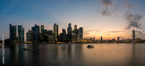 Singapore Central business district, a central of Asian financial and stock market