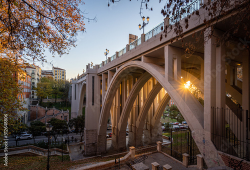 The Segovia Viaduct is a viaduct in the La Latina neighborhood in Madrid, Spain.it had been a common site for suicide in Madrid