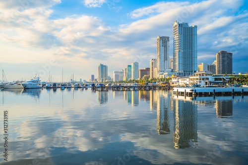 Port of Manila at manila bay, philippines