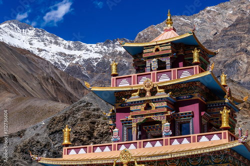 Gue Monastery near Tabo, at Lahaul Spiti region Himachal Pradesh India