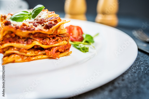 Italian pasta lasagne
