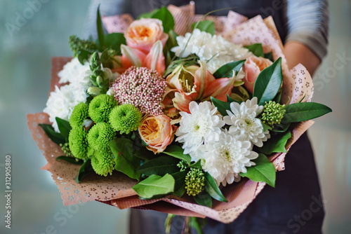 nice bouquet in the hands