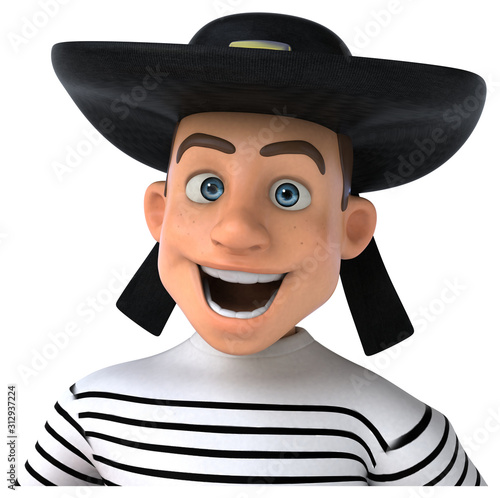 Fun 3d cartoon breton character