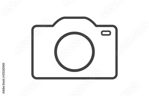 Camera icon. Vector illustration. on white background