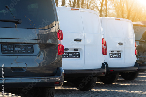 A lot of new trucks and vans in a row