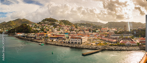 Grenada St. George Einfahrt in den Hafen / Panorama