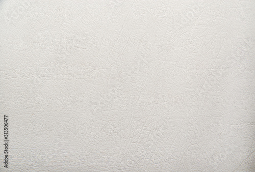 White leather texture. Background made of white, light artificial leather.