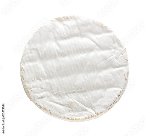 Camembert cheese isolated on white background