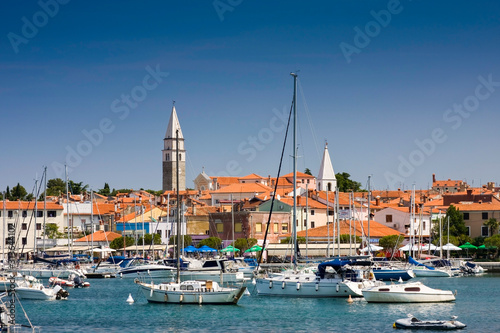 Bay and marina of Izola, Adriatic Slovenia, Europe,