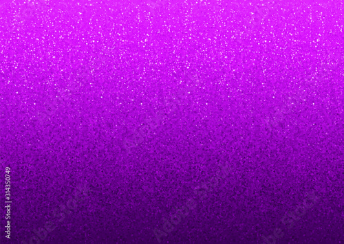 Violet glitter gradient holiday banner background, vector horizontal seamless pattern tile