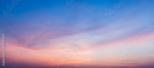 sunset sky with clouds background