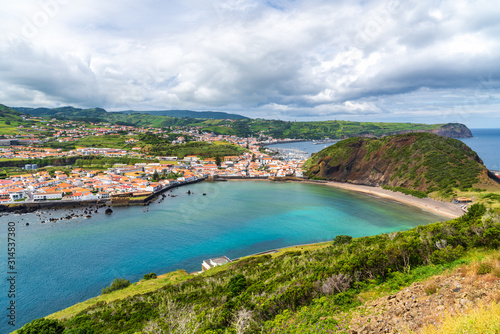 Scenic view of Horta town on Faial Island, Azores