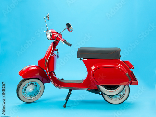 Beautiful red vespa