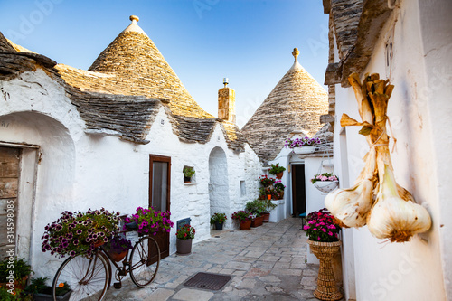 traditional trulli houses in Alberobello