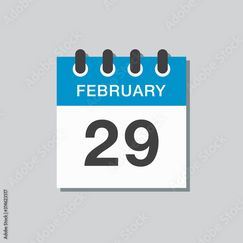 Calendar day 29 February, leap or intercalary year