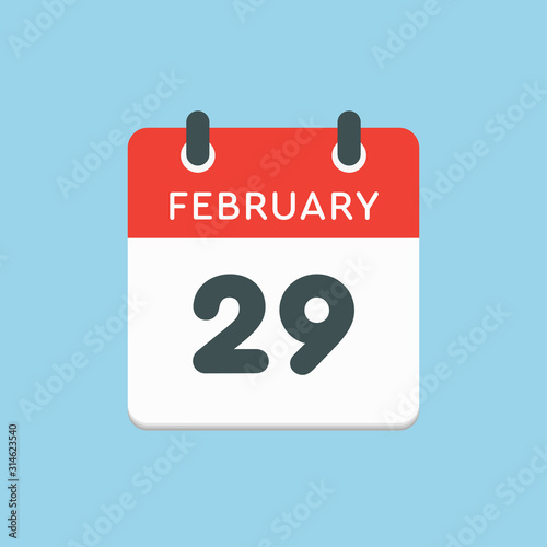 Calendar day 29 February, leap or intercalary year