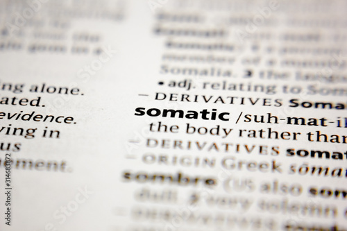 Word or phrase somatic in a dictionary.