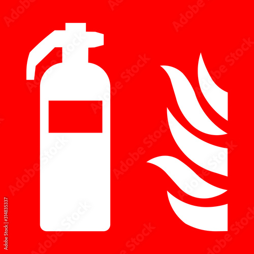 Fire extinguisher sign