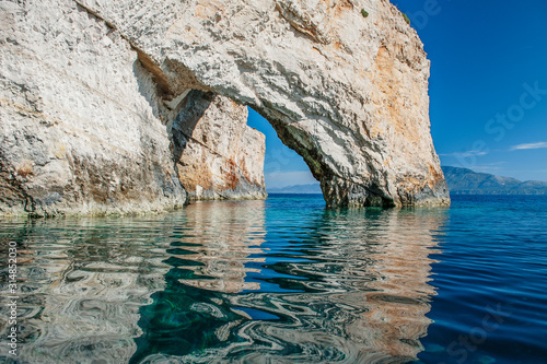 Blue Caves in Zakynthos Greece