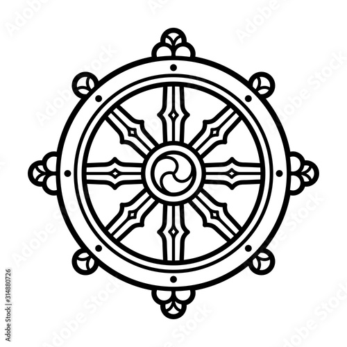 Dharma Wheel symbol