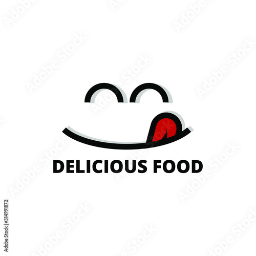 delicious food logo like icon design template. very simple, unique and modern design. suitable for cafe, restaurant and culinary business - vector illustration