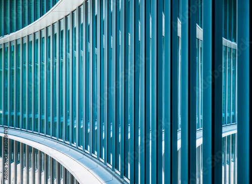 Architecture detail Glass wall Modern building exterior Abstract background