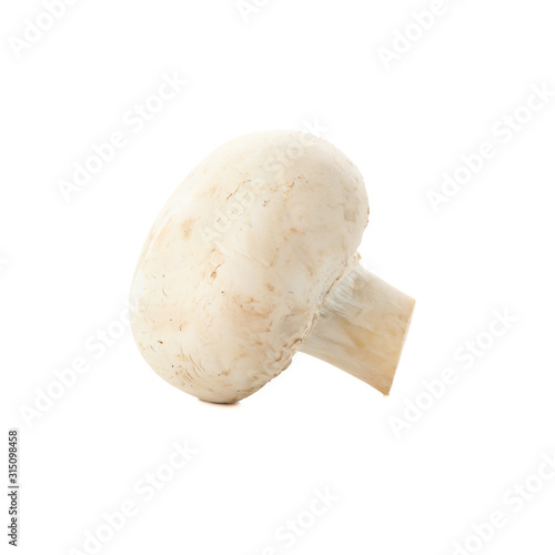 Сhampignon mushroom isolated on white background, close up